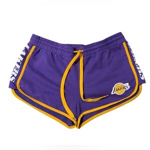Purple and Gold Women's Lakers Shorts
